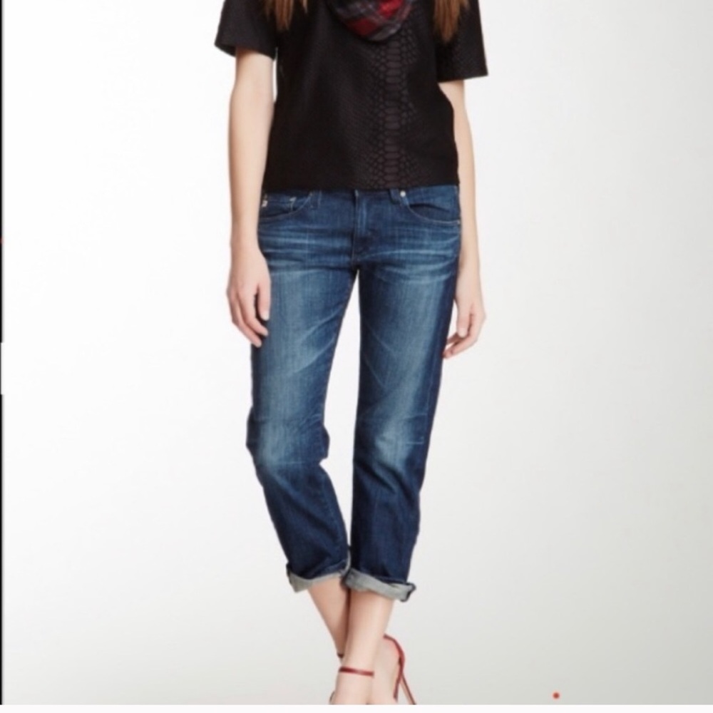AG Adriano Goldschmied Blue Ankle Jeans - tomboy cropped
